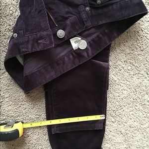 J crew dark plum purple corduroy pants size 28